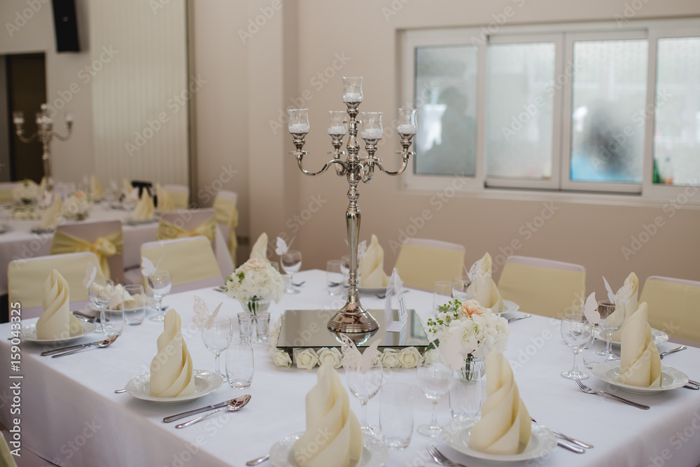 Fototapeta premium wedding decoration flowers wall background