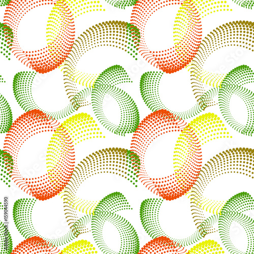 Colorful abstract seamless pattern. Repeating geometric shapes. Vector