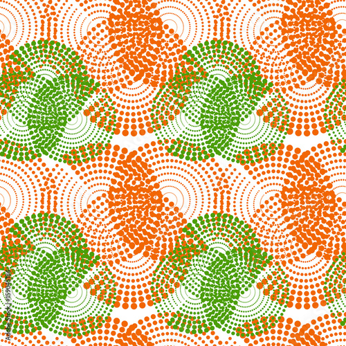 Colorful abstract seamless pattern. Repeating geometric shapes. Vector