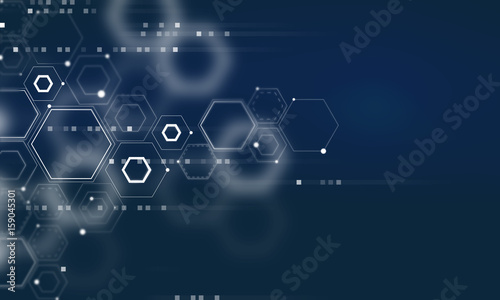 Wallpaper Mural Abstract futuristic shapes. Torontodigital.ca