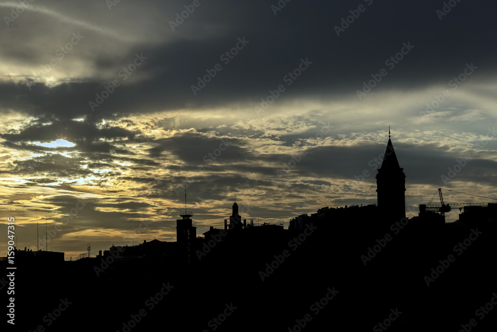 Sunset at the Galata Tower