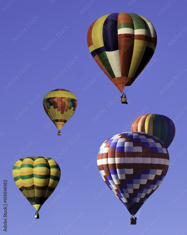 Fototapeta premium Soaring Hot Air Balloons