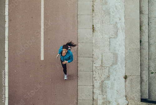 Young Woman Jogging photo