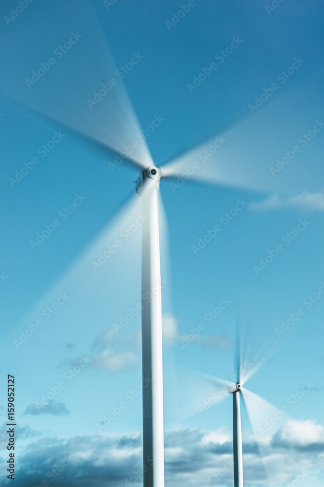 Green Energie with windmills Green Energie with windmills