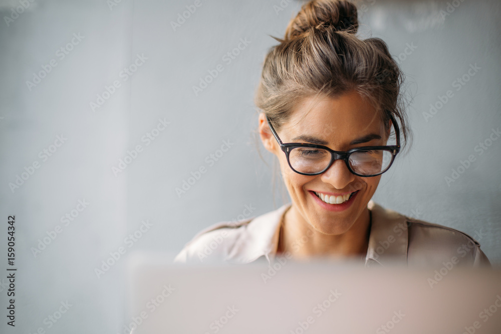 Series of a business woman in the city