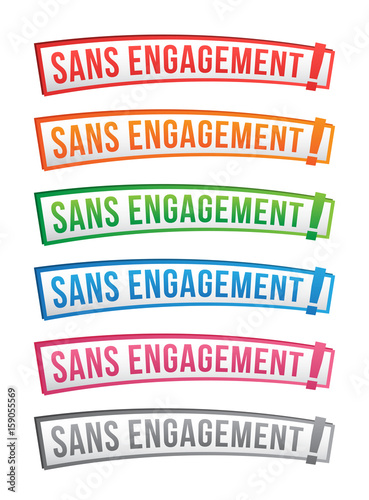 Sans engagement - bandeau étiquette