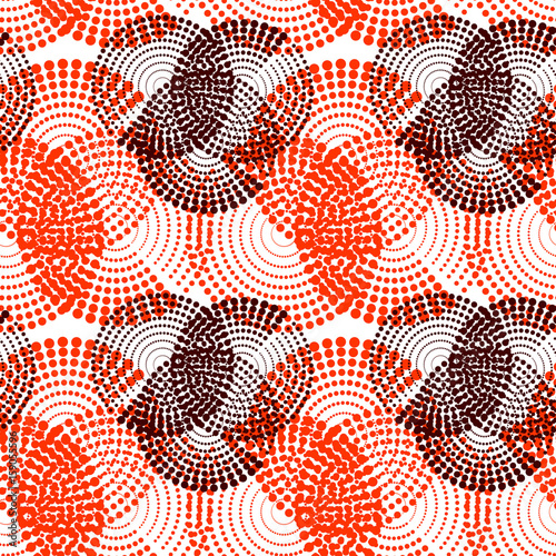 Colorful abstract seamless pattern. Repeating geometric shapes. Vector