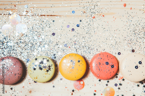 Macarons Covered in Confetti