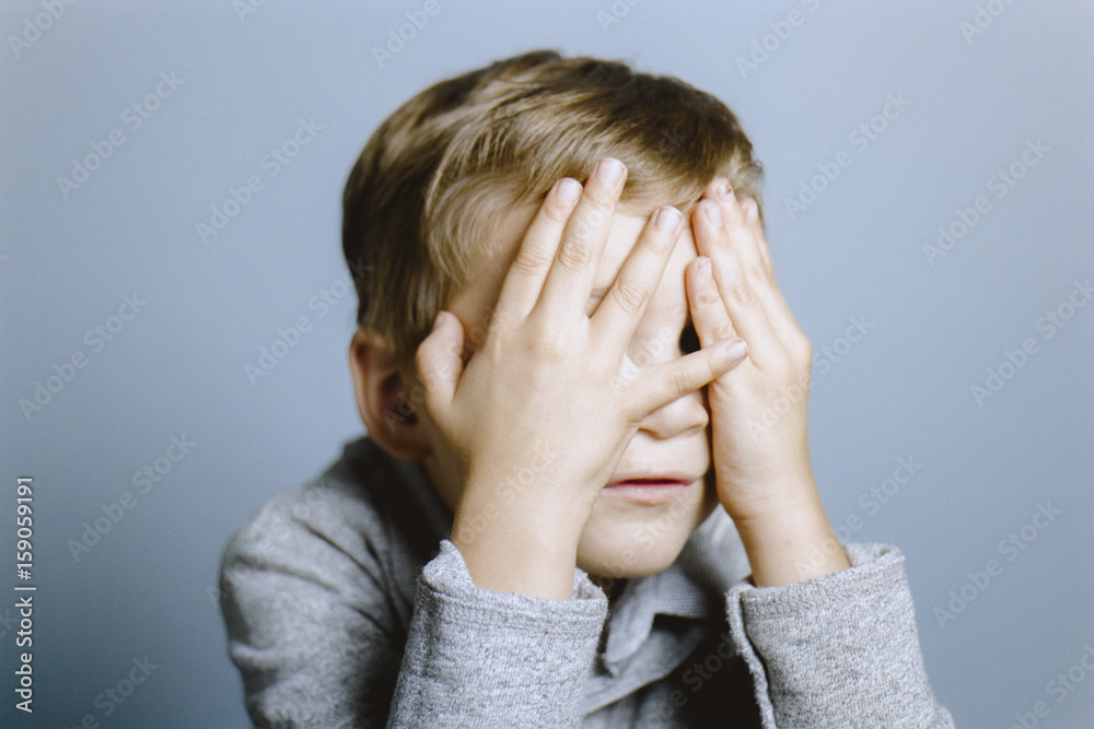Portrait expression shame and anxiety Portrait expression shame and anxiety