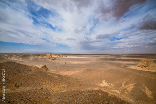 beautiful landscape of sunlit desert 