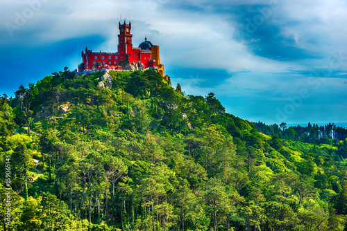 Fotografie Sintra, Portugal: Pena Palace, Palacio da Pena, romanticist summer residence of