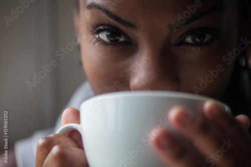 Woman Drinking Tea photo