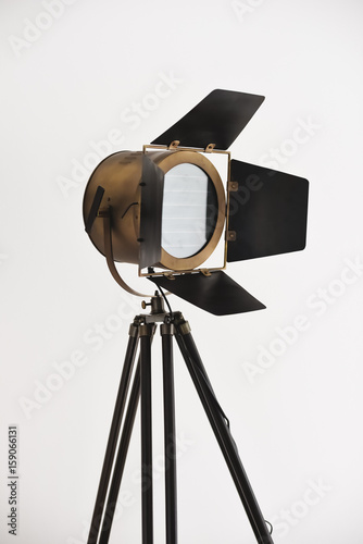 Industrial vintage lamp on a white background