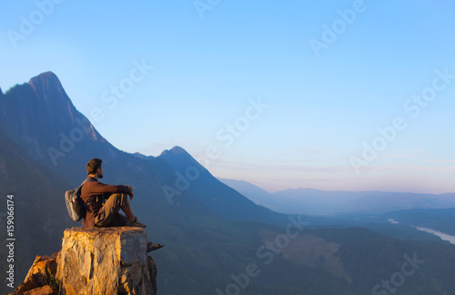 Mountain view in Laos, from Nong Khiaw village viewpoint