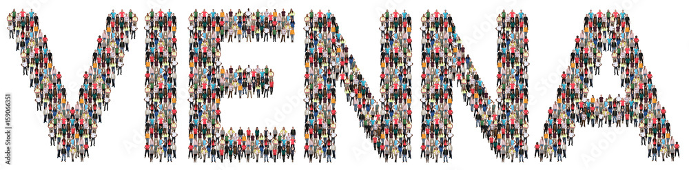 Vienna multi ethnic group of people Vienna multi ethnic group of people