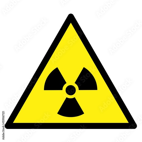 Symbole radiation. Triangle photo