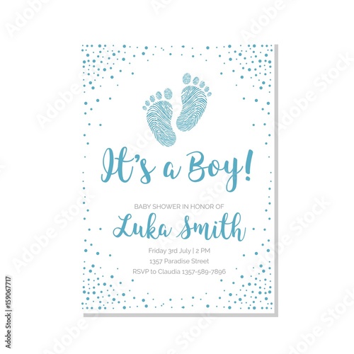 Baby shower vector illustration