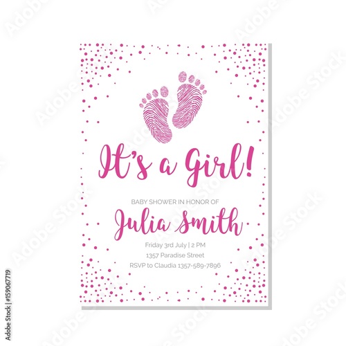 Baby shower vector illustration