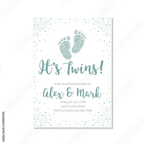 Baby shower vector illustration