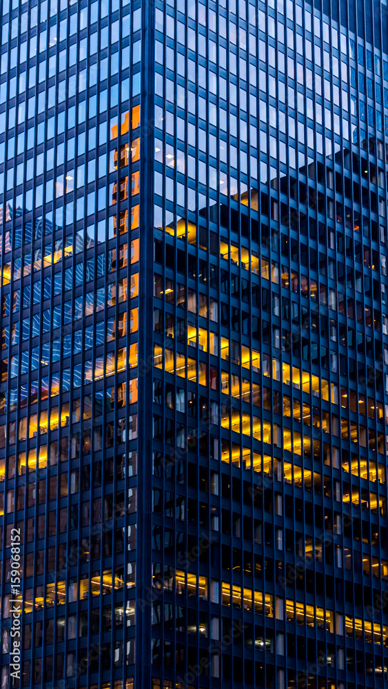 Lights on In City Building Lights on In City Building