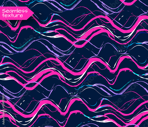 Doodle Vector seamless pattern. Curl abstract. Easy Colorful  background. Scribble seamless pattern. Scrawl design repeat. Ideal for banners  wrapping paper  textile  fabric  cover  print  wallpaper.