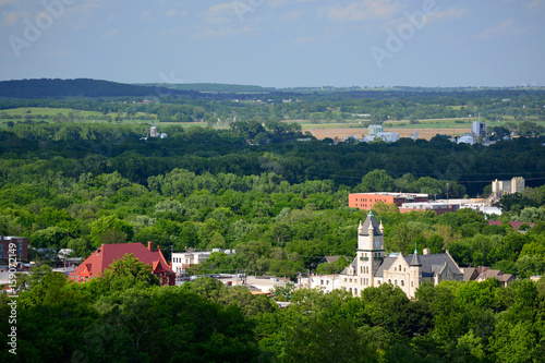 Buildings of Downtown Lawrence in Douglas County, Kansas