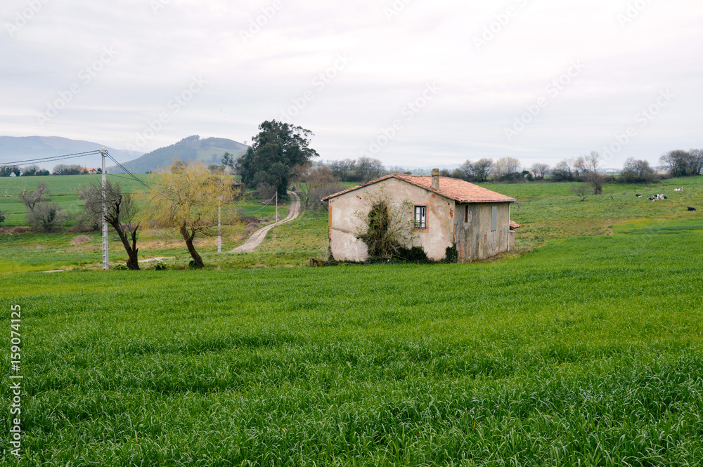 Old abandoned house, left and broken Old abandoned house, left and broken