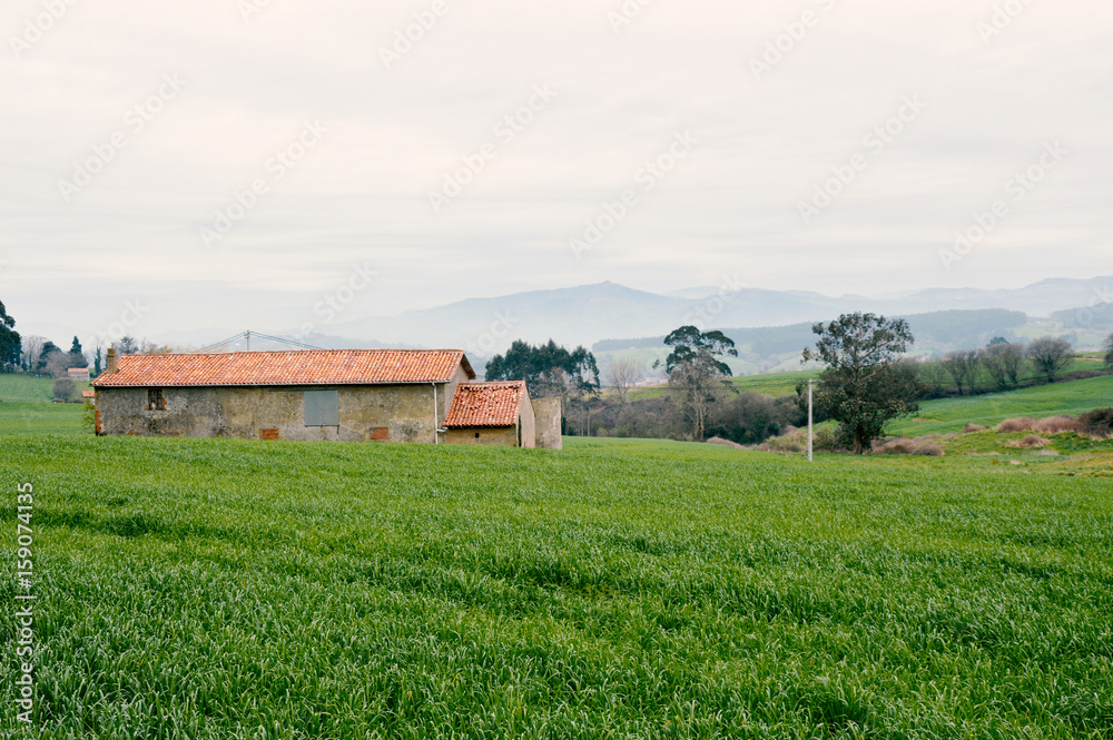 Old abandoned house, left and broken Old abandoned house, left and broken