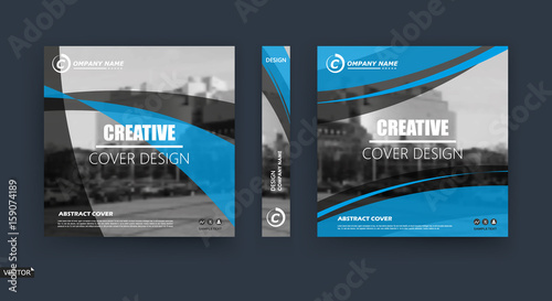 Abstract hi tech blurb. White, black brochure cover design. Fancy info banner frame. Ad flyer text font. Title sheet model. Modern vector front page. Creative urban city texture. Blue line figure icon