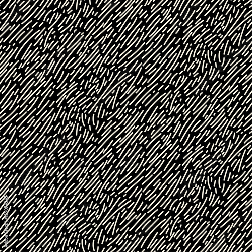 Seamless monochrome lines vector pattern.