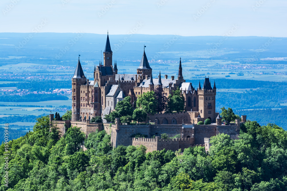 Burg Hohenzollern German European Castle Architecture Ancient Destination Travel Famous Swabia Features Architecture Landscape