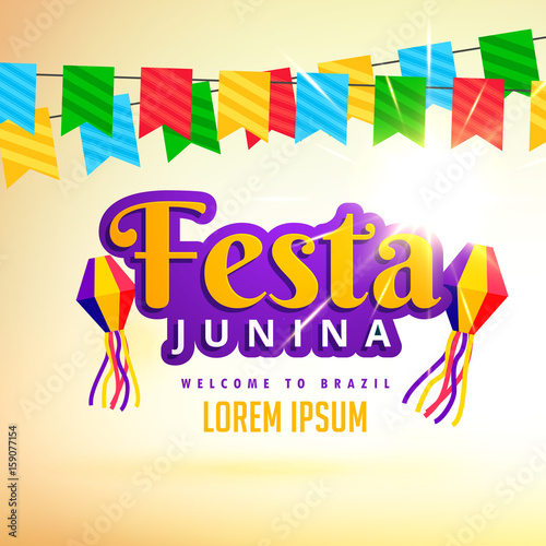 festa junina holiday poster design