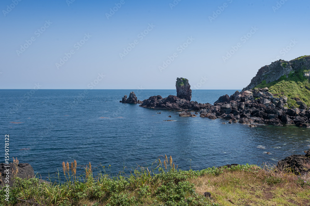 South Korea's Jeju Island beach scenery South Korea's Jeju Island beach scenery
