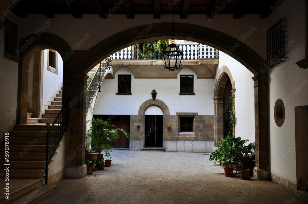 Innenhof eines Hauses in der Altstadt von Palma