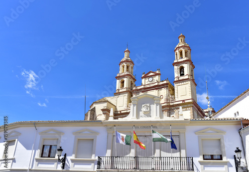 Church Nuestra Senora de la Encarnacon in Olvera White Villages Sierra de Cadiz, Andalusia, Spain