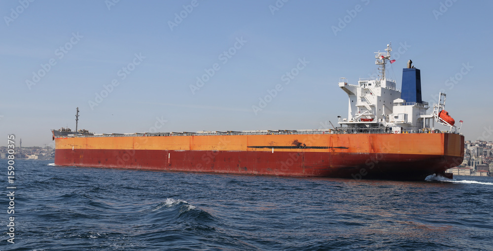 Cargo Ship in Sea