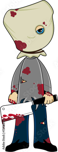 Cartoon Halloween Serial Killer