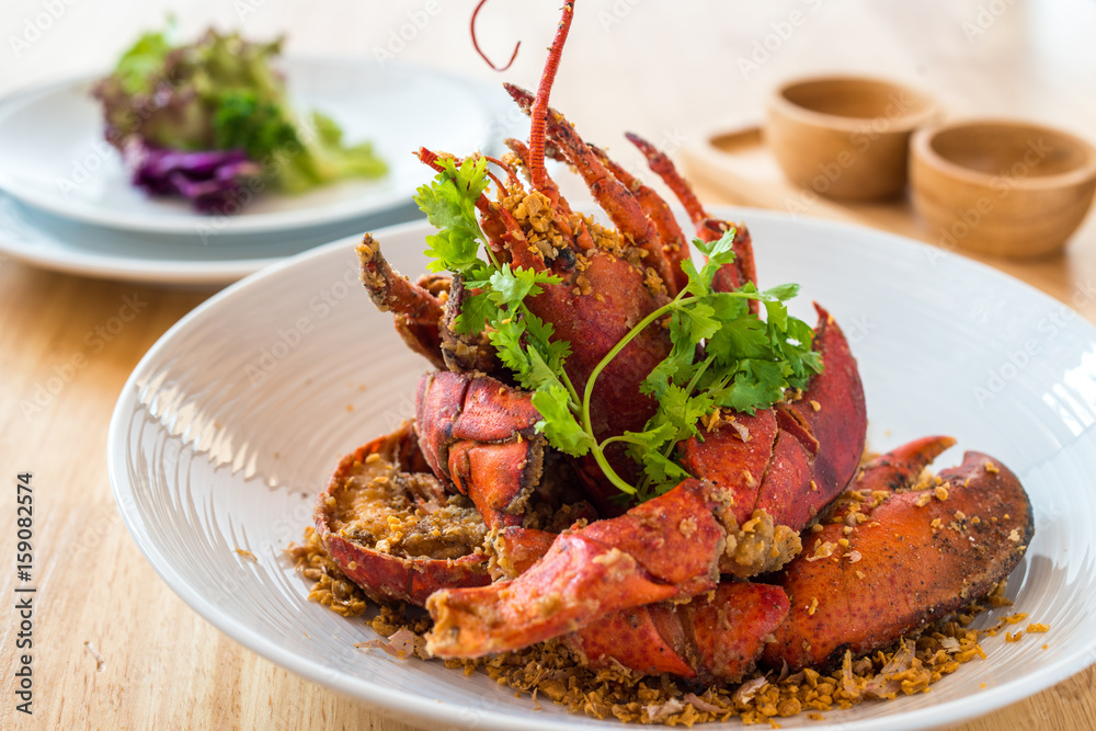 fried garlic lobster fried garlic lobster