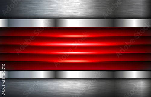 Abstract  background silver red