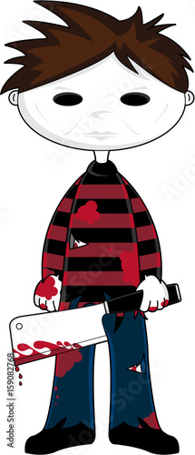 Cartoon Halloween Serial Killer