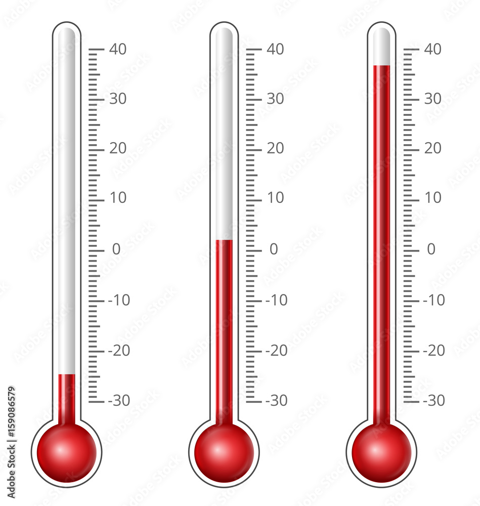 Thermometers different levels