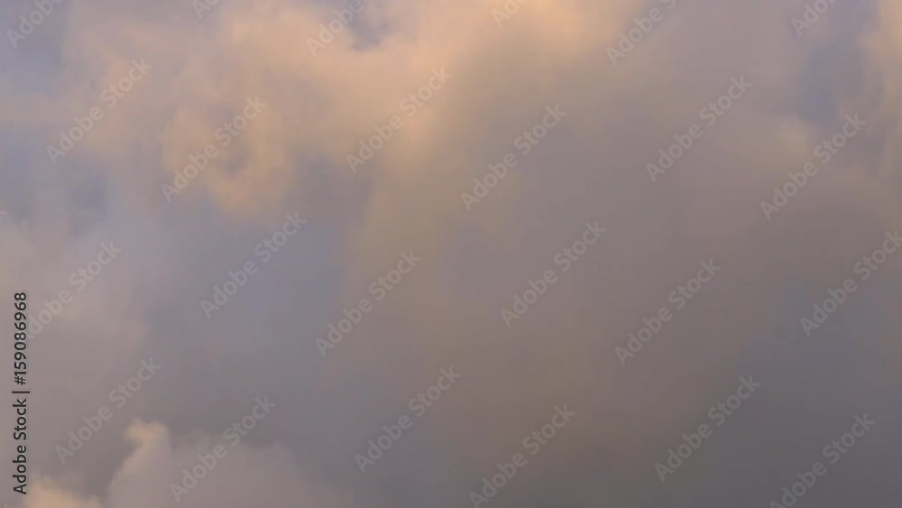 Orange Gray Grunge Clouds Background at Sunset Time Orange Gray Grunge Clouds Background at Sunset Time