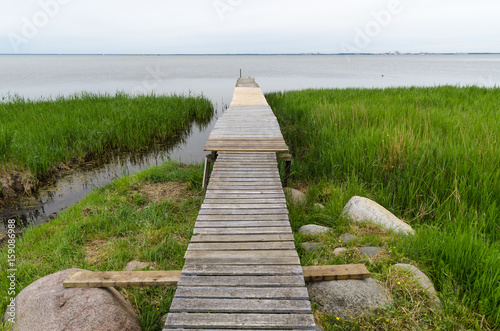 Traditional wooden jetty