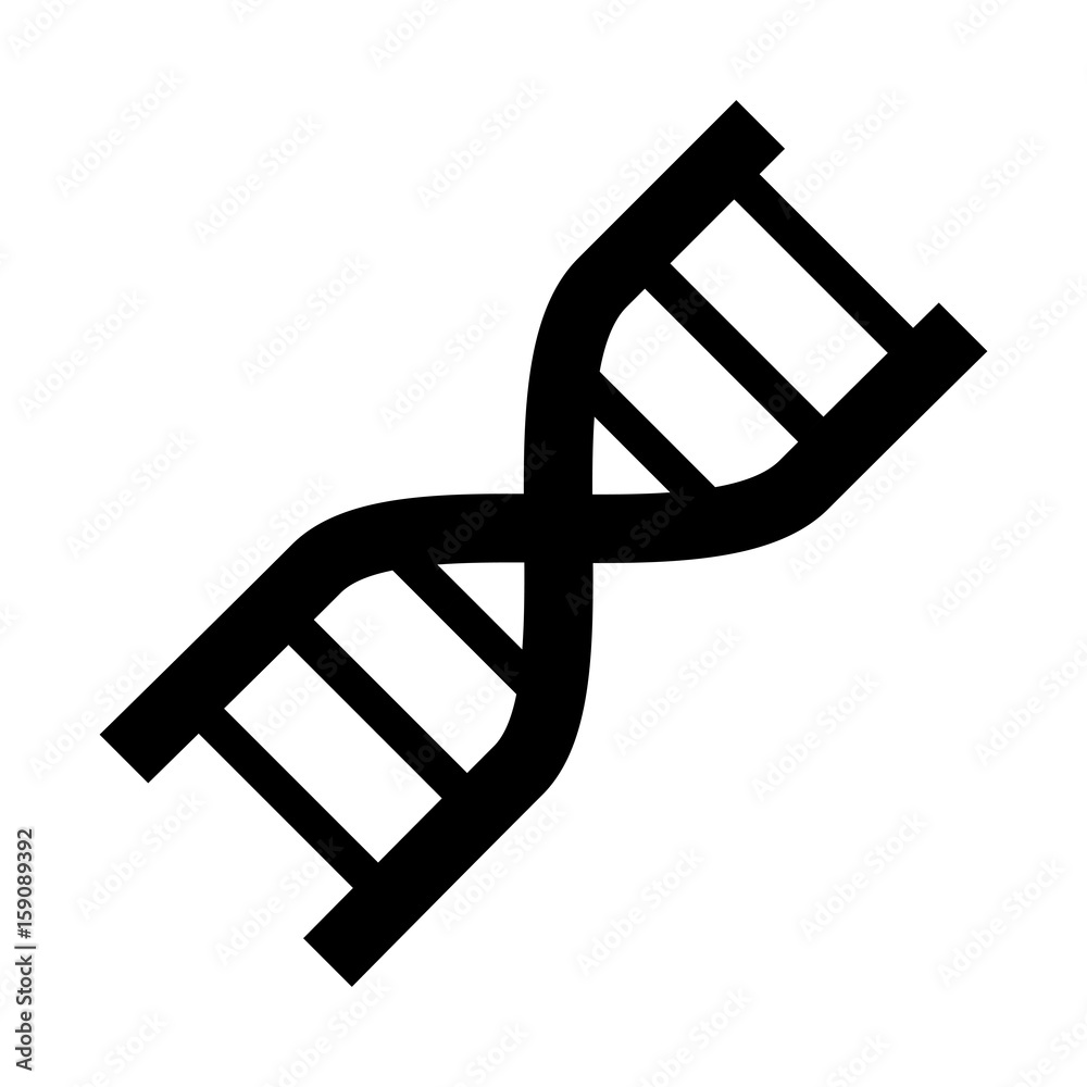 DNA human genetic icon vector illustration graphic design DNA human genetic icon vector illustration graphic design