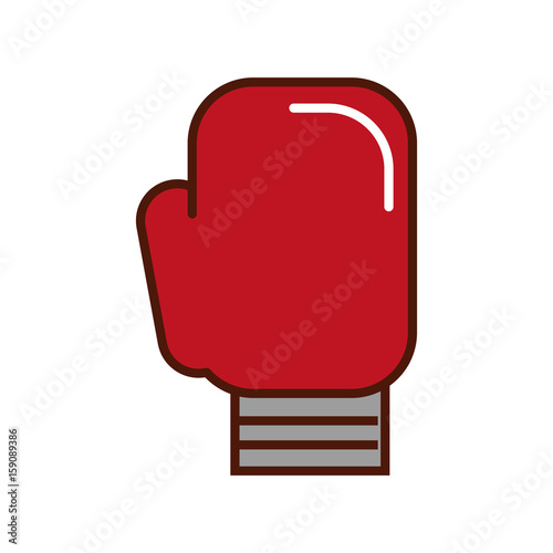 brightly Boxin glove cartoon vector graphic design