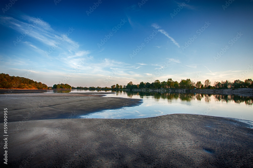 Fototapeta premium Sandy river on the river 1