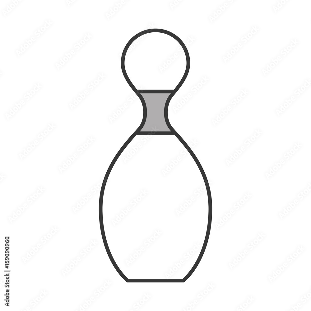 cute grey bowling pins cartoon vector graphic design cute grey bowling pins cartoon vector graphic design