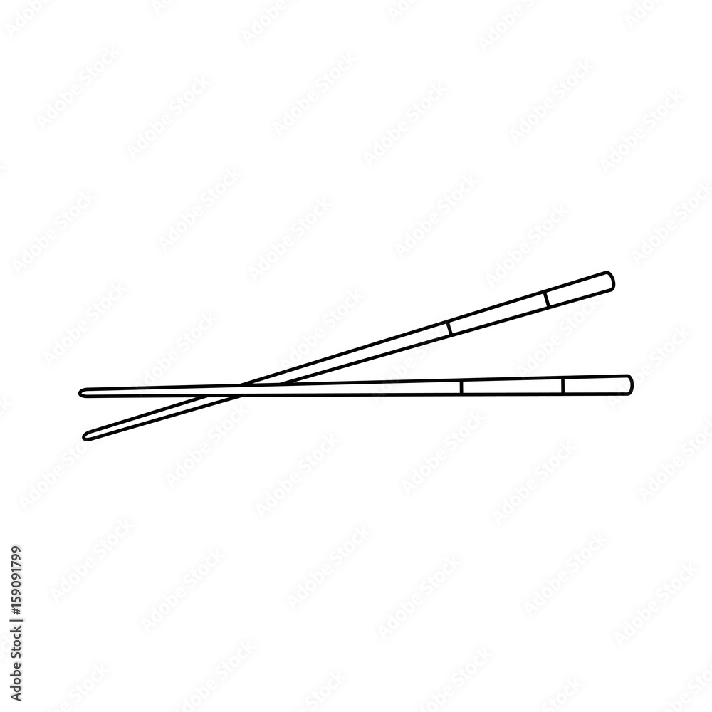 chinese sticks icon over white background vector illustration chinese sticks icon over white background vector illustration