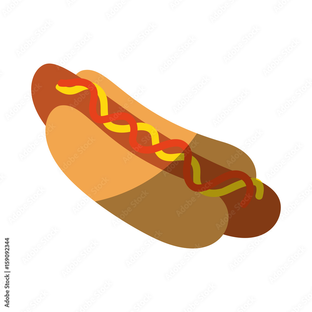hot dog icon over white background vector illustration hot dog icon over white background vector illustration