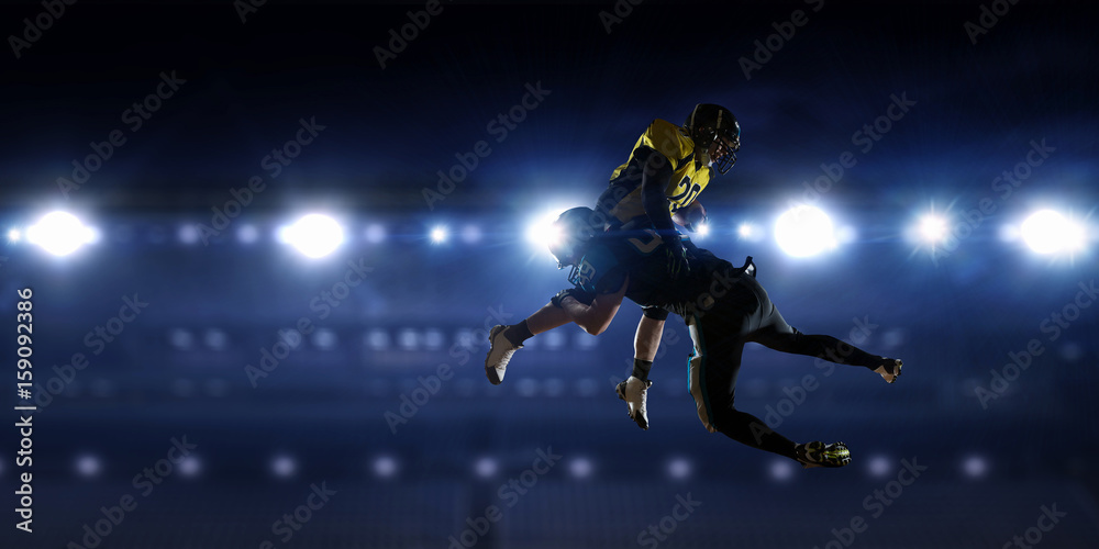 Fototapeta premium Opposition of two teams. Mixed media